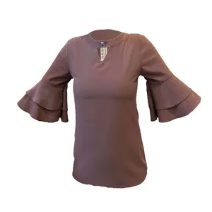 بلوز آستین سه ربع زنانه هودا مدل bahar