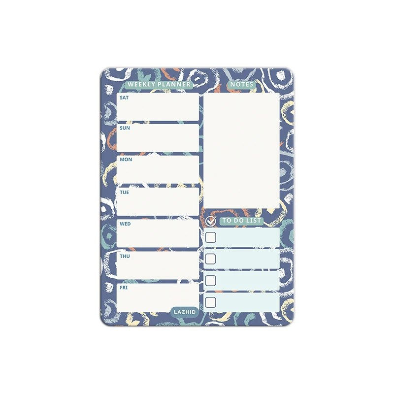 تخته وایت برد لاژید مدل برنامه ریزی سایز 14x18 سانتی متر 