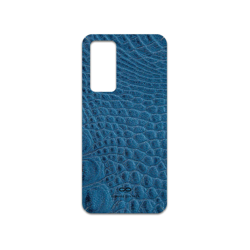 برچسب پوششی ماهوت مدل Blue-Crocodile-Leather مناسب برای گوشی موبایل شیائومی 12X