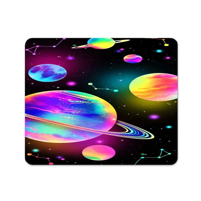 ماوس پد پاد آفرین مدل فانتزی طرح کهکشانی کیوت کد p44 سایز 24*19 سانتی متر