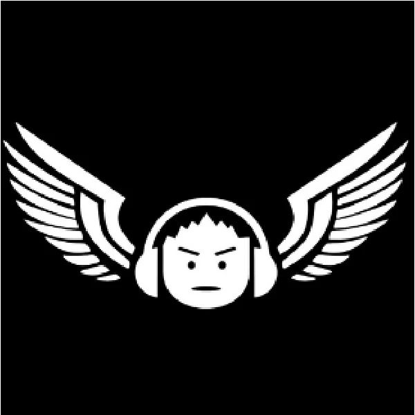 برچسب شیشه خودرو صفا طرح هدفون و بال