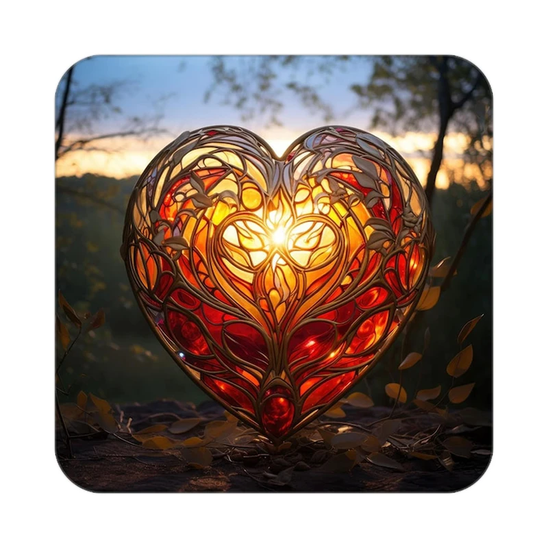 زیر لیوانی کاکتی مدل عاشقانه کد mp13371