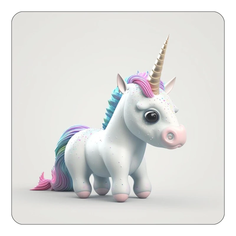 مگنت کاکتی طرح اسب تک شاخ و یونیکورن مدل mp32231