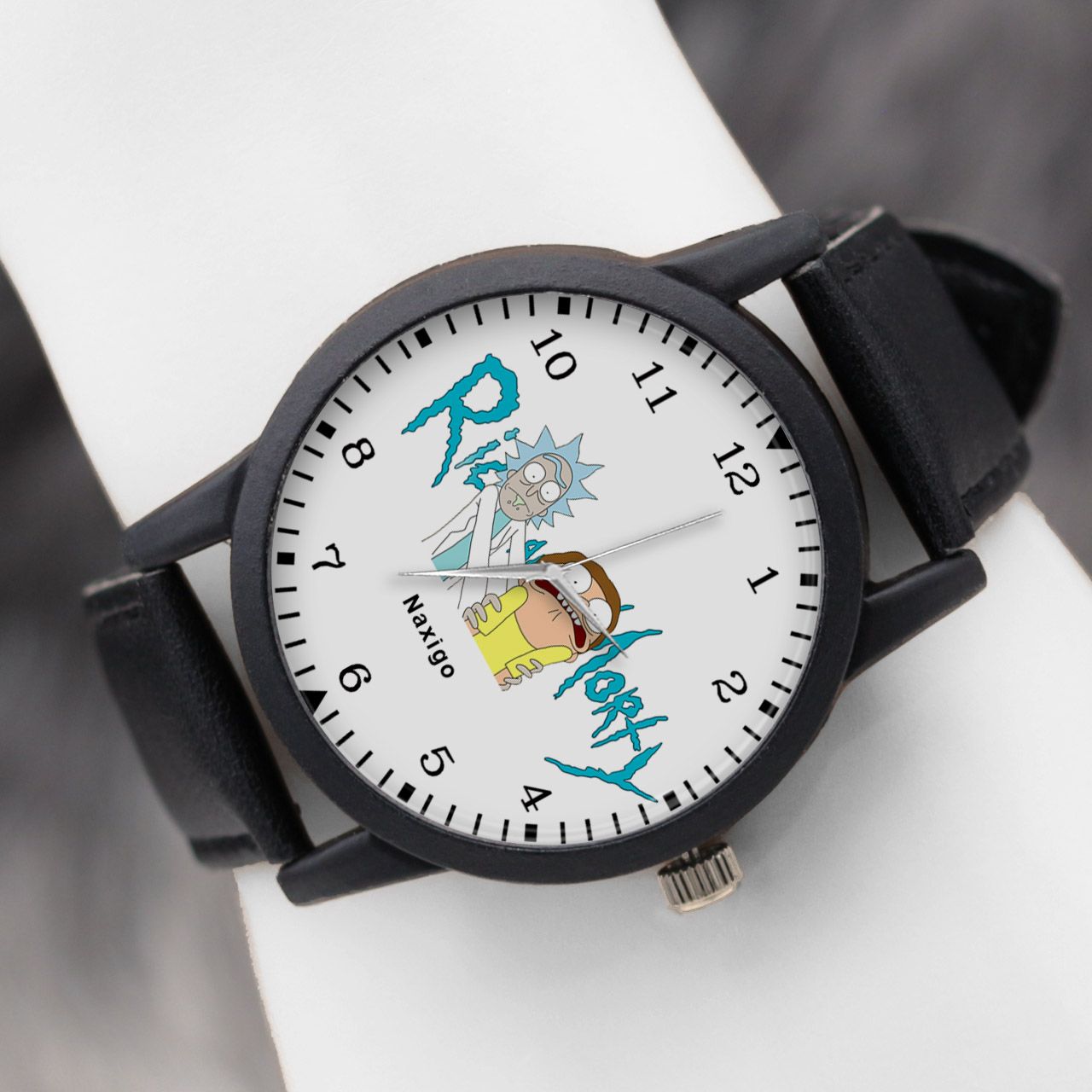 ساعت مچی عقربه ای ناکسیگو طرح Rick and Morty کد LF4242 -  - 5