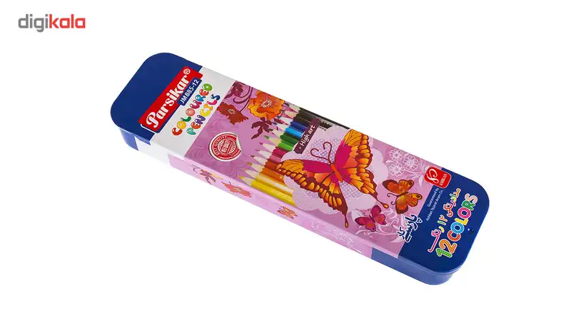مداد رنگی 12 رنگ پارسي كار مدل JM885-12