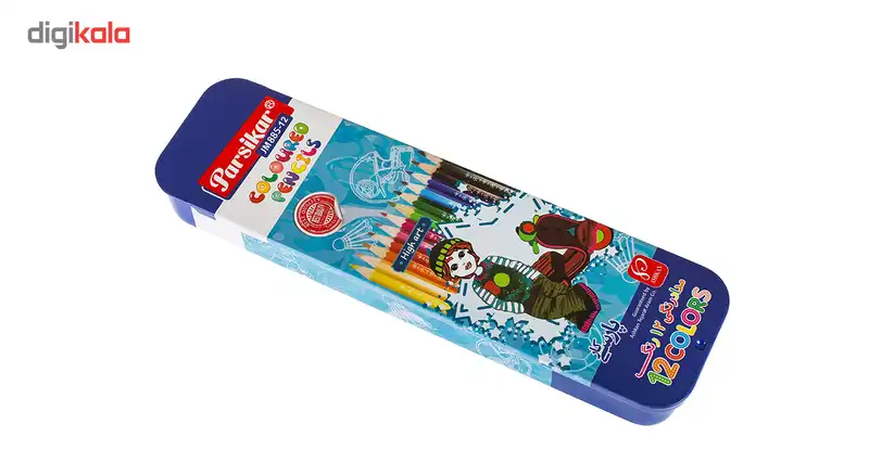 مداد رنگی 12 رنگ پارسي كار مدل JM885-12