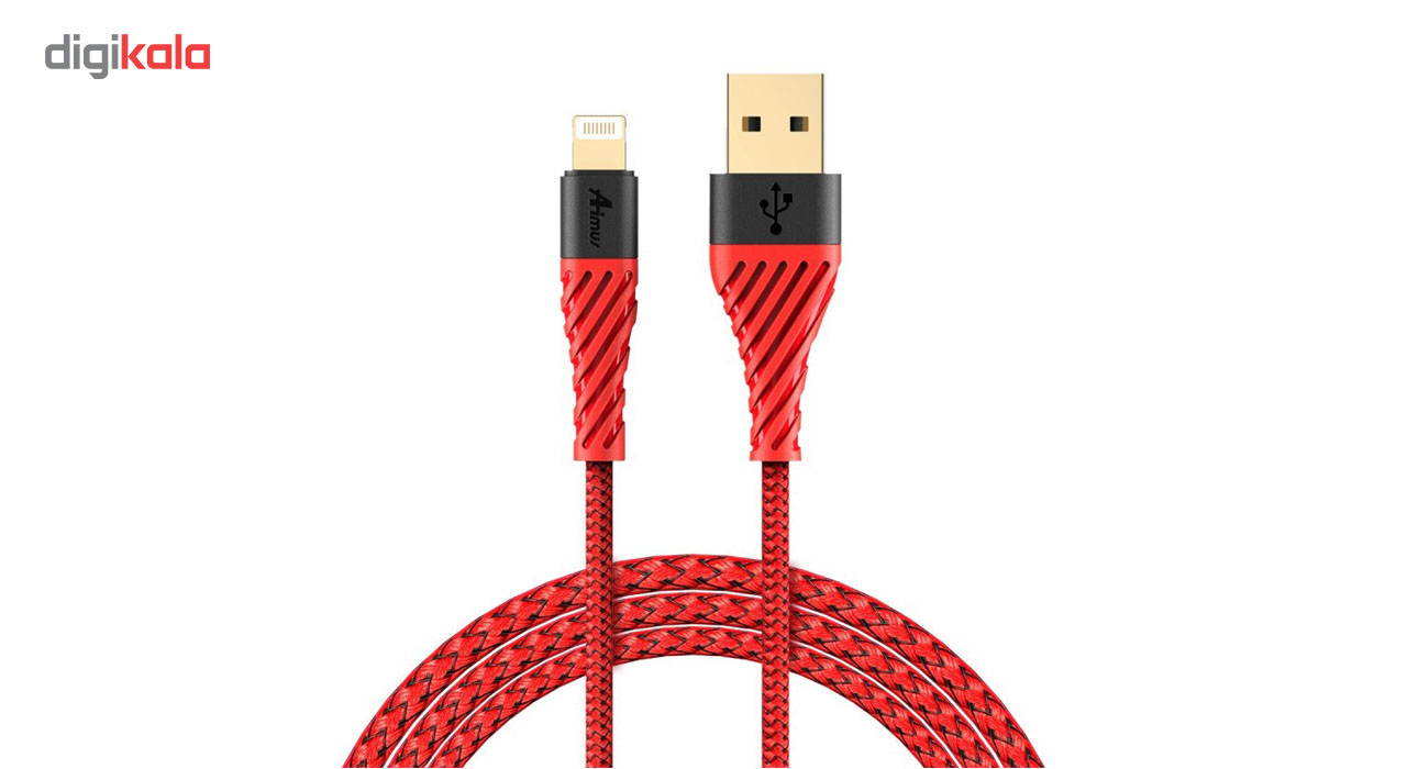 کابل تبدیل USB به لایتنینگ آیفون آیماس مدل Nylon به طول 1.8 متر