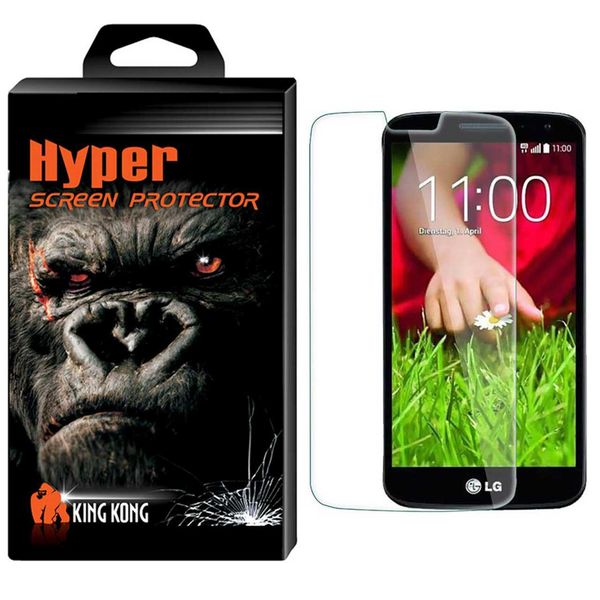 محافظ صفحه نمایش شیشه ای کینگ کونگ مدل Hyper Protector مناسب برای گوشی ال جی G2 محافظ صفحه نمایش شیشه ای کینگ کونگ مدل Hyper Protector مناسب برای گوشی ال جی G2
