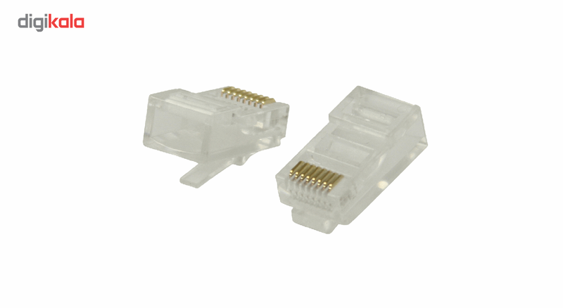 بسته 100 عددی کانکتور RJ45 cat5 8p8c