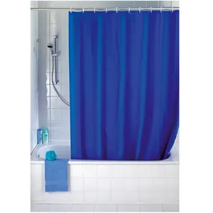 پرده حمام ونکو مدلUni Night Blue سایز 200x180 سانتی متر