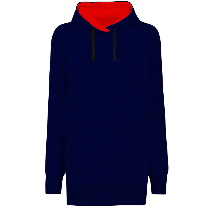 هودی زنانه مدل ساده کد LS01  رنگ سرمه ای