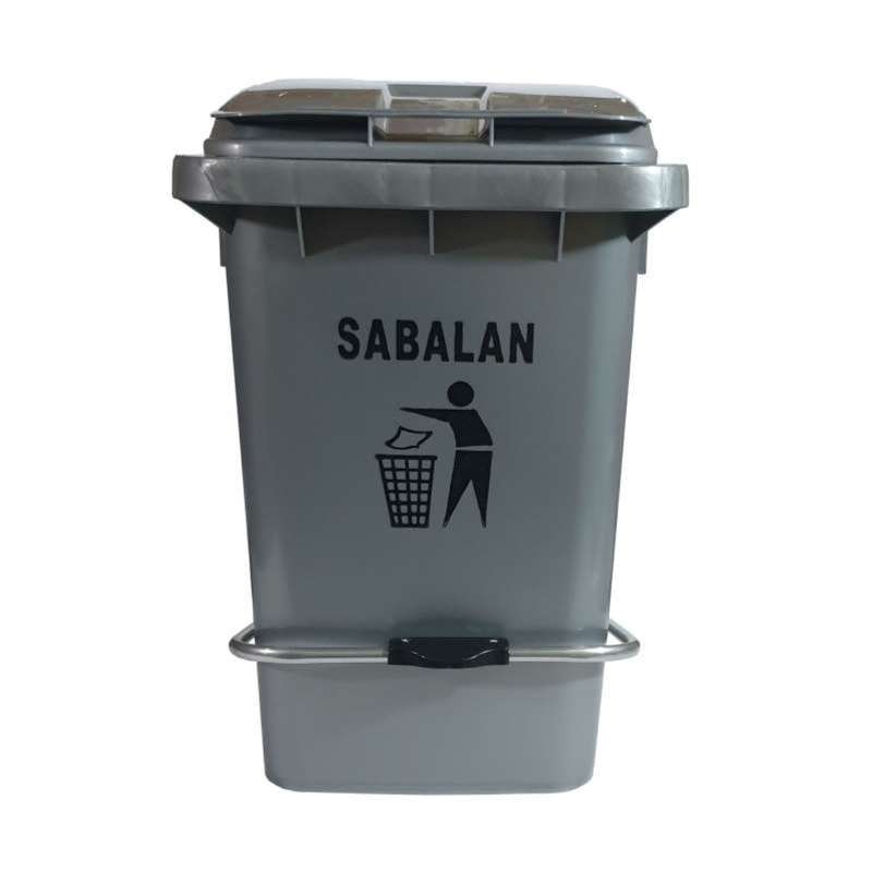 سطل زباله سبلان مدل پدال فلزی کد 60L 