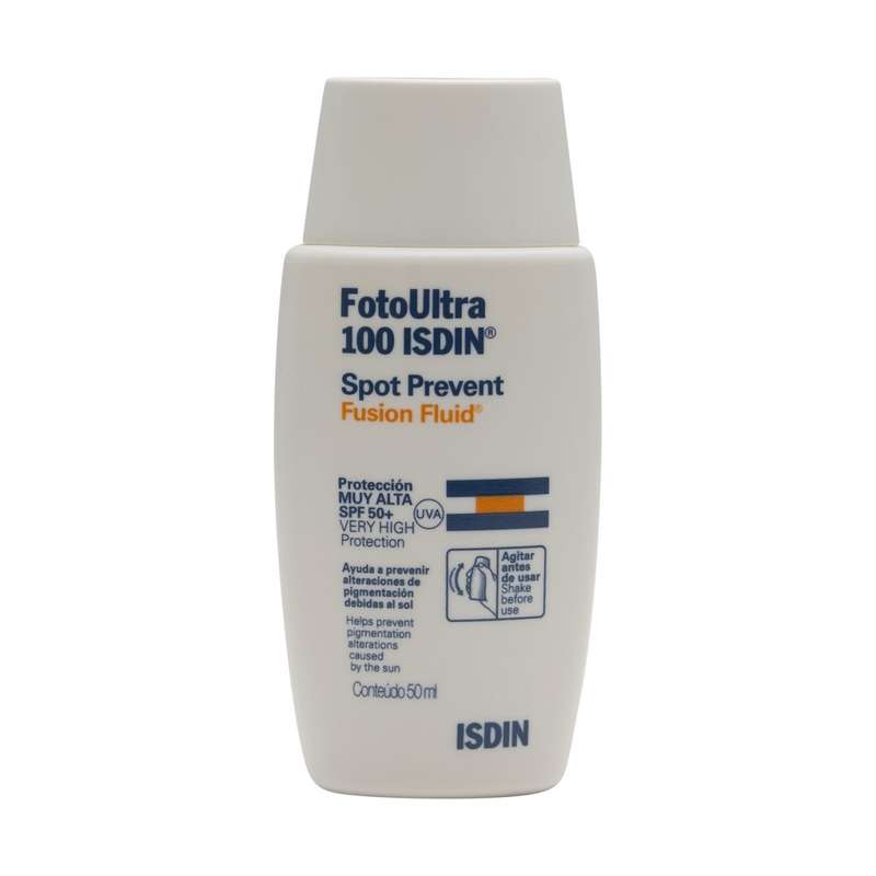 فلویید ضد آفتاب ایزدین مدل Spot prevent fusion fluid spf 50 حجم 50 میلی لیتر