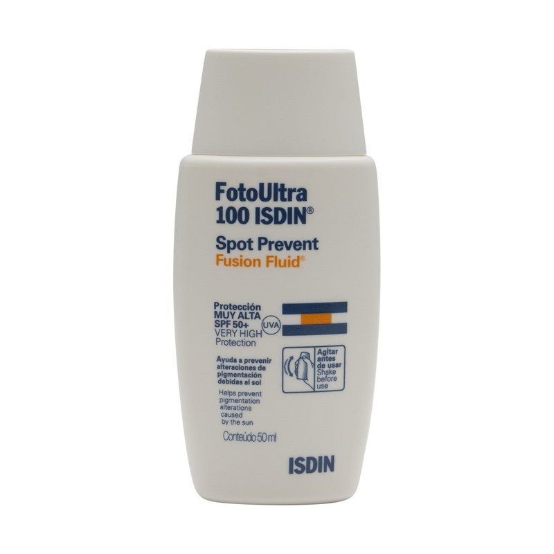 فلویید ضد آفتاب ایزدین مدل Spot prevent fusion fluid spf 50 حجم 50 میلی لیتر