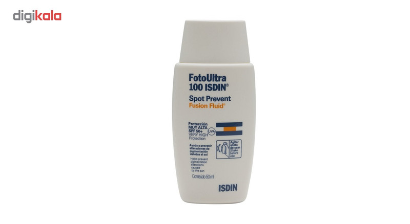 فلویید ضد آفتاب ایزدین مدل Spot prevent fusion fluid spf 50 حجم 50 میلی لیتر
