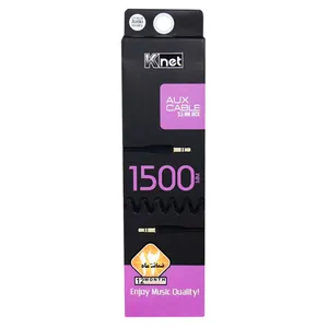 کابل انتقال صدای 3.5 میلی متری knet مدل Spring به طول 150 سانتی متر