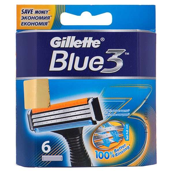 تیغ یدک ژیلت مدل Blue 3 بسته 6 عددی تیغ یدک ژیلت مدل Blue 3 بسته 6 عددی