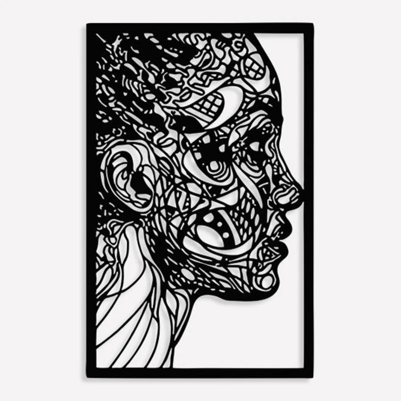 تابلو  طرح نیم رخ مدل 1413