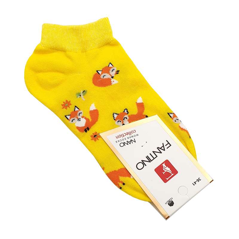 جوراب دخترانه مدل روباه کد JB141-YL