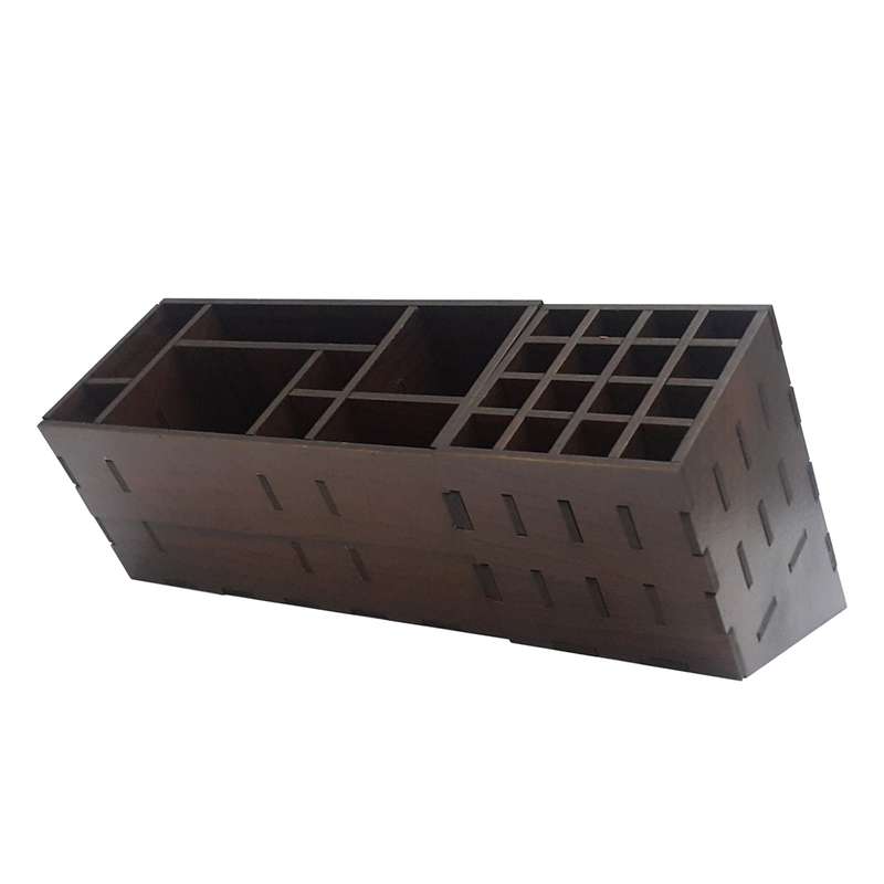 نظم دهنده چوبی لوکس طلائی مدل چندکاره