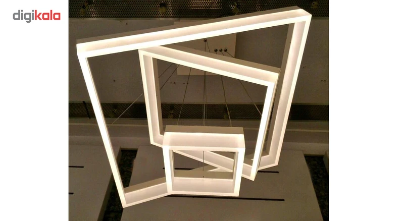 لوسترسقفی مدرن مربع ماد3طبقه کدM305