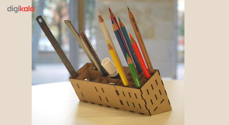 نظم دهنده چوبی لوکس طلائی مدل چندکاره