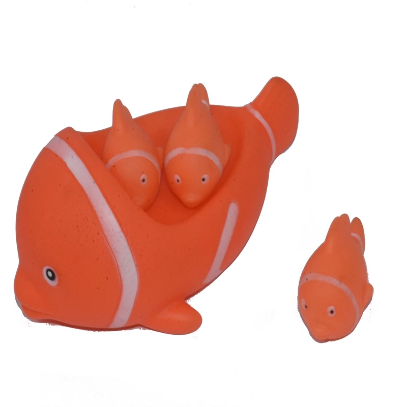 عروسک حمام طرح ماهی مجموعه 4 عددی