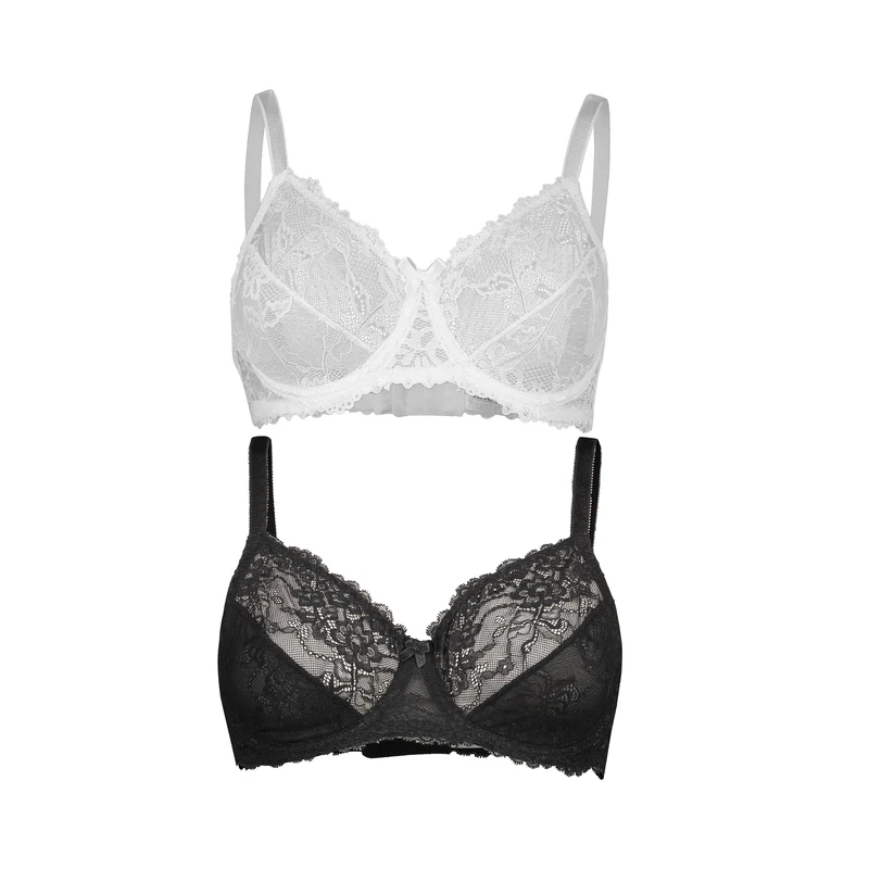 سوتین فنردار ژولانیک مدل گیپور کد S-WB بسته دو عددی