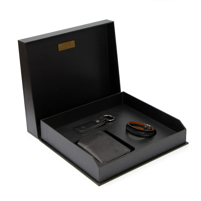 ست هدیه مردانه چرم عطارد مدل چرم طبیعی کد A120