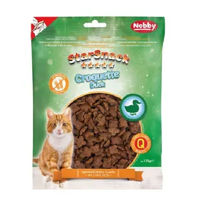 تشویقی گربه نوبی مدل اسنک طعم اردک وزن 125 گرم