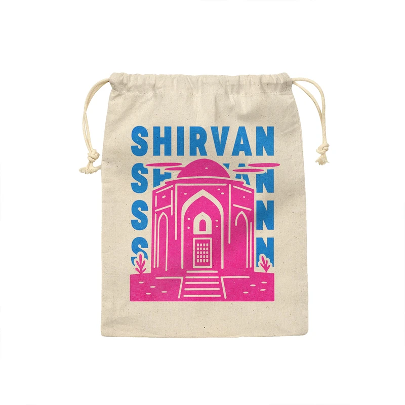 کیسه نان و سبزی ترمه طراحان ایده مدل نماد چهارطاقی تیموری شیروان کد map0075 - S سایز 19x19 سانتی متر