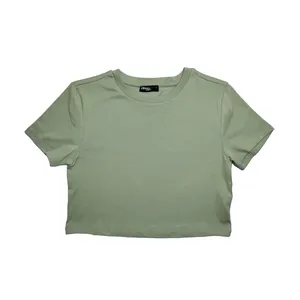 کراپ‌تاپ آستین کوتاه زنانه دفکتو مدل T9631AZKH372