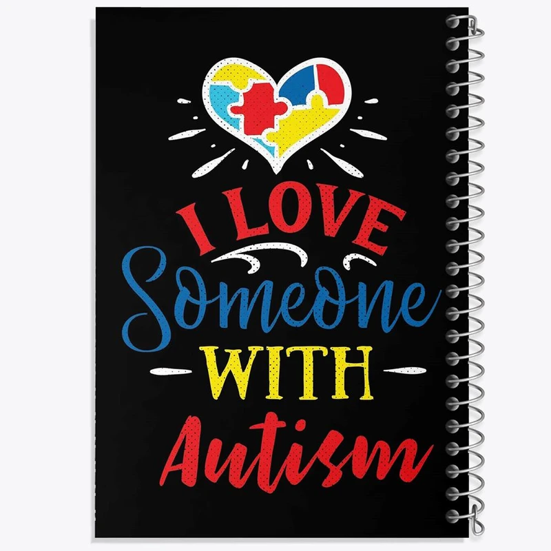 دفتر ژورنال نویسی 50 برگ خندالو مدل نقطه ای طرح اتیسم Autism کد 26738