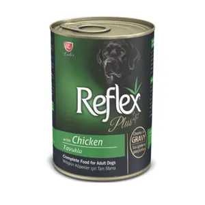  کنسرو غذا سگ رفلکس مدل chicken وزن 400 گرم 
