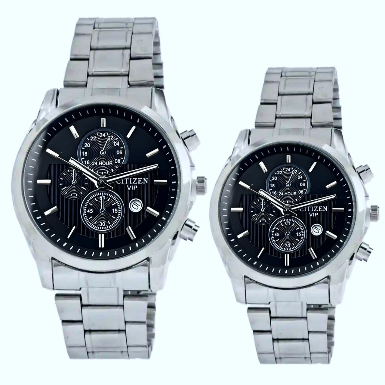 ست ساعت مچی عقربه ای زنانه و مردانه مدل Cit01 -  - 1