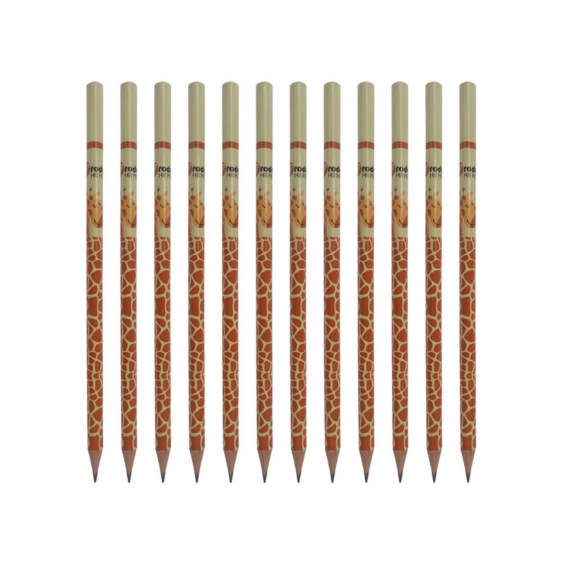مداد مشکی پرودون مدل زرافه بسته 12 عددی