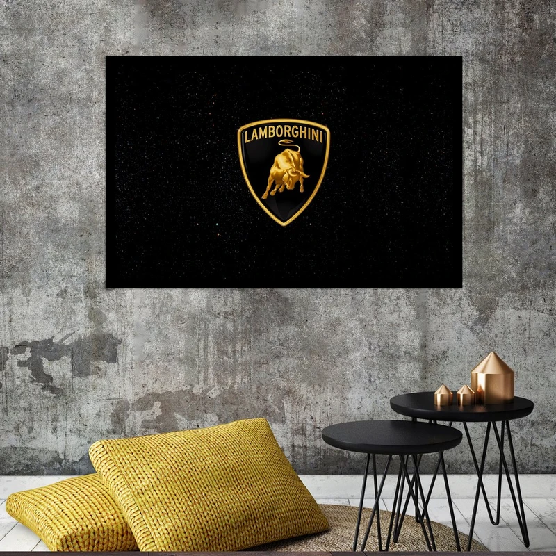 تابلو بکلیت طرح لوگو شرکت لامبورگینی مدل B-S4590