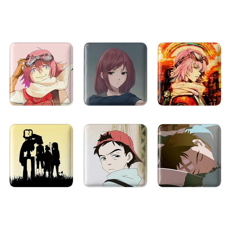 مگنت خندالو طرح انیمه فولی کولی Fooly Cooly کد 1465A مجموعه 6 عددی