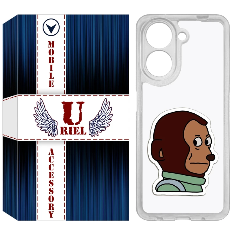 کاور یوریل مدل Clear کد 88 طرح میمون مناسب برای گوشی موبایل شیائومی Redmi A5 4G / Poco C71