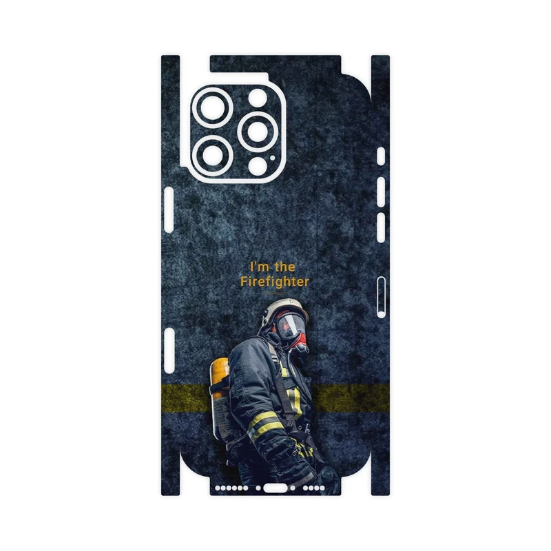 برچسب پوششی ماهوت مدل Firefighter-FullSkin مناسب برای گوشی موبایل اپل iPhone 16 Pro Max