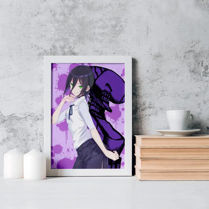 تابلو خندالو مدل ریزه انیمه مرد اره ای کد 17939