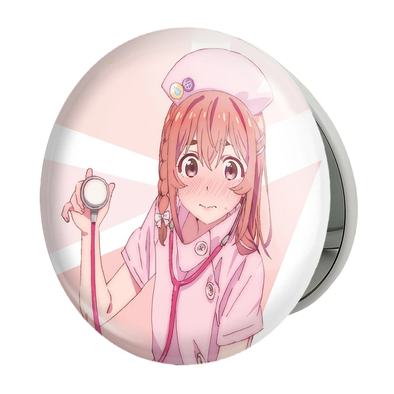 آینه جیبی خندالو طرح ساکوراساوا انیمه کانوجواوکاری مدل تاشو کد 18242 