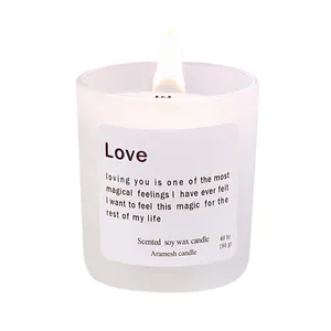 شمع لیوانی مدل لاو