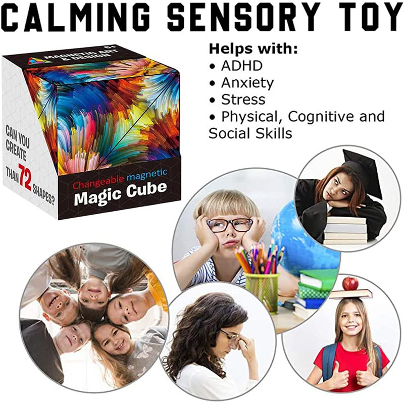 مکعب روبیک مجیک کیوب مدل بی نهایت طرح 72 شکل کد 1000