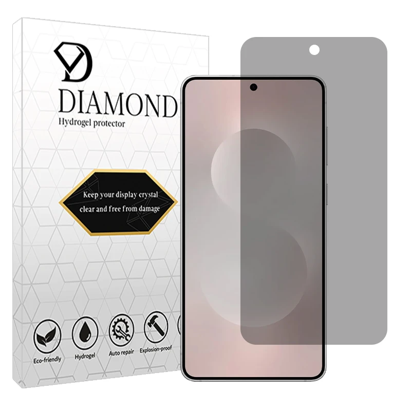 محافظ صفحه نمایش حریم شخصی دیاموند مدل Tough مناسب برای گوشی موبایل سامسونگ Galaxy S25 Edge