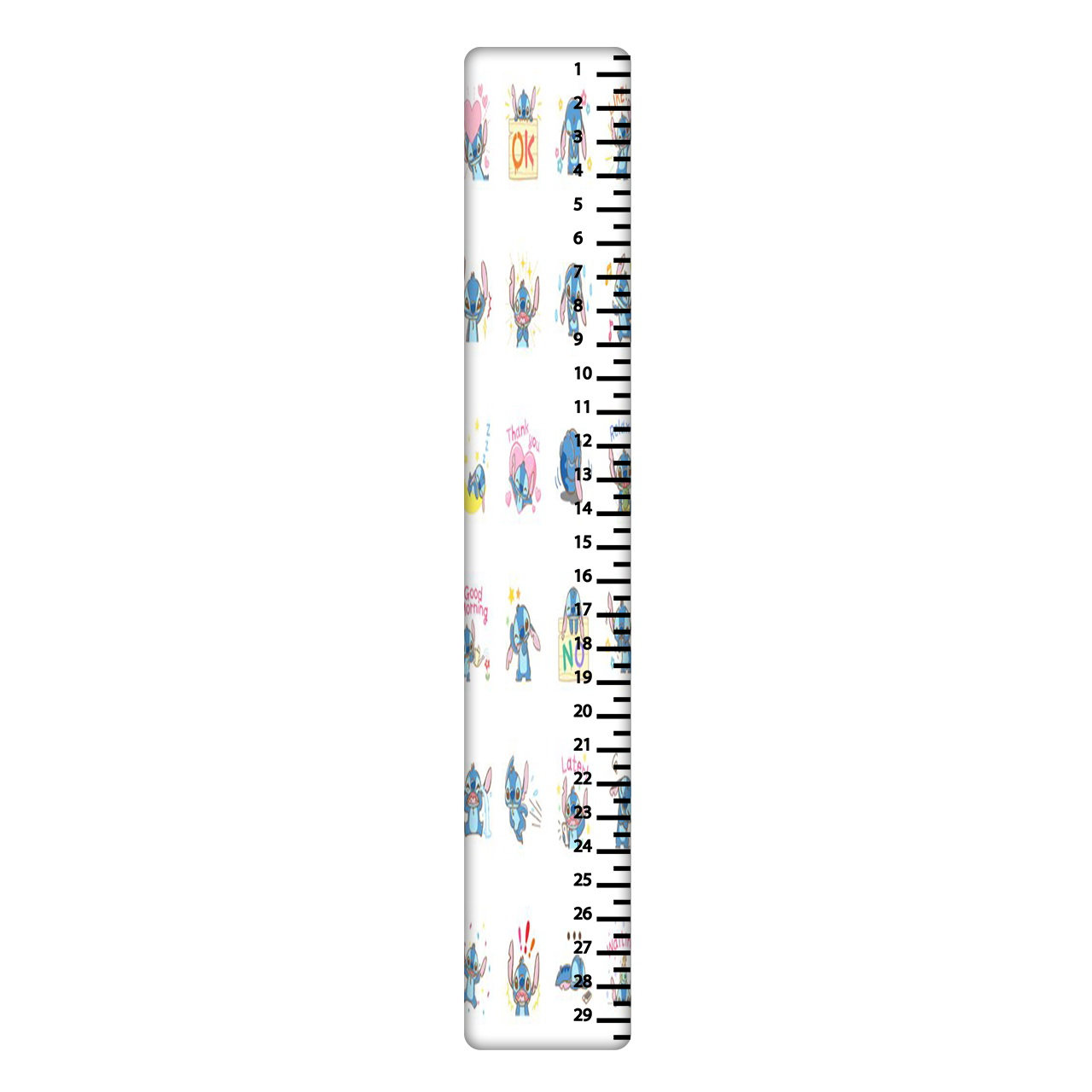 خط کش 30 سانتی متر طرح استیچ کد 873