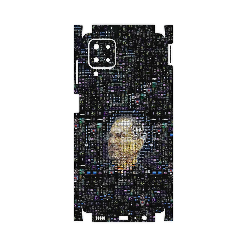 برچسب پوششی ماهوت مدل Collage of Steve Jobs 2-FullSkin مناسب برای گوشی موبایل سامسونگ Galaxy F12