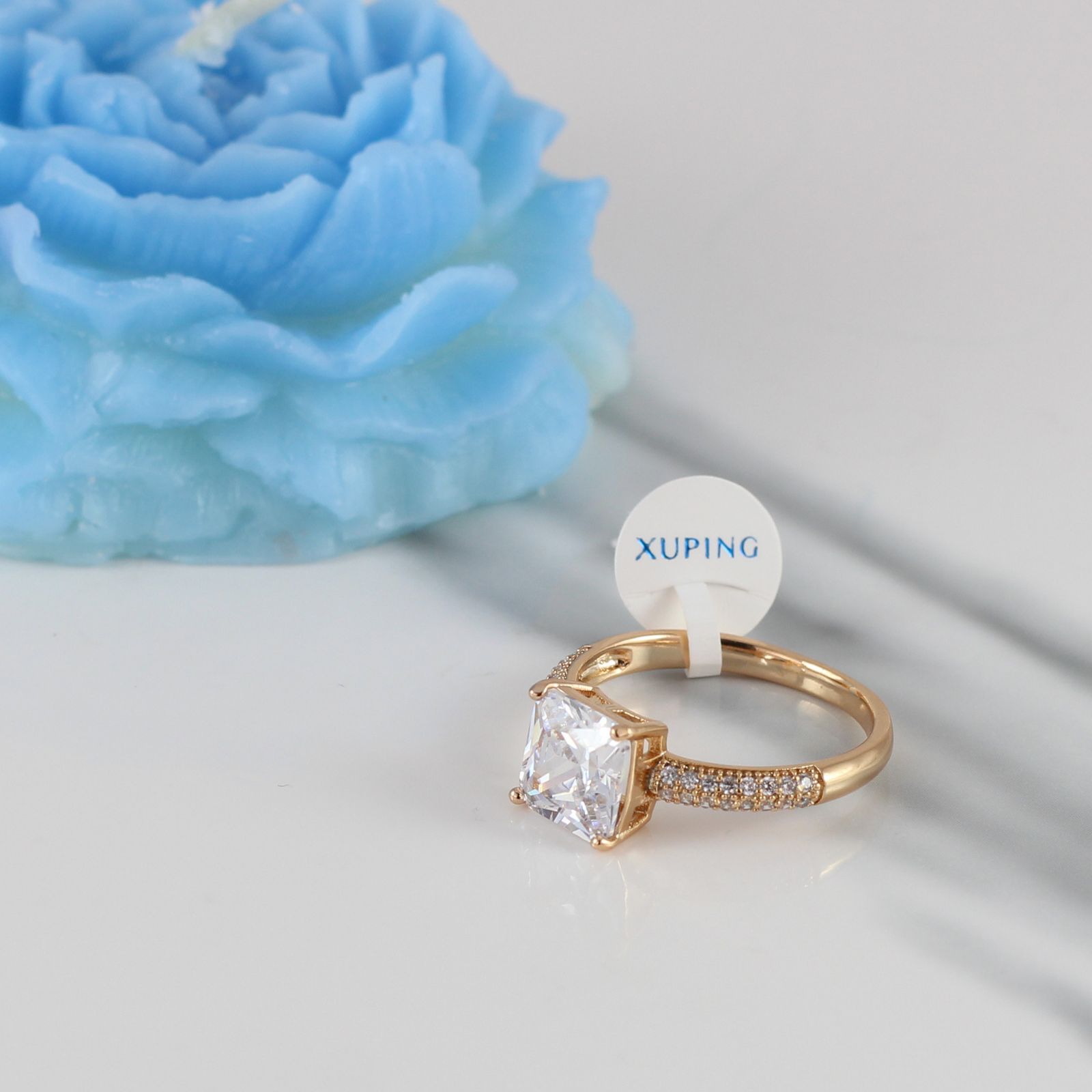 انگشتر زنانه ژوپینگ مدل سولیتر کد ri489 -  - 4