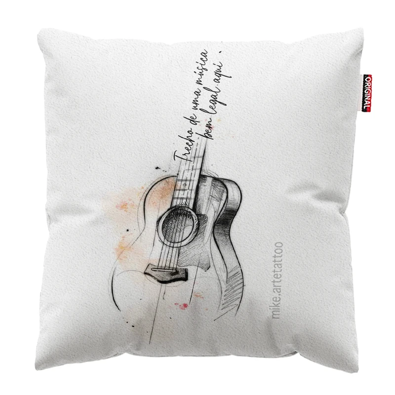 کوسن پاد آفرین مدل گیتار کد966 سایز 30*30 سانتی‌متر 