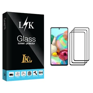 LKG LK Glass Screen Protector For Samsung Galaxy A71 Pack Of 3